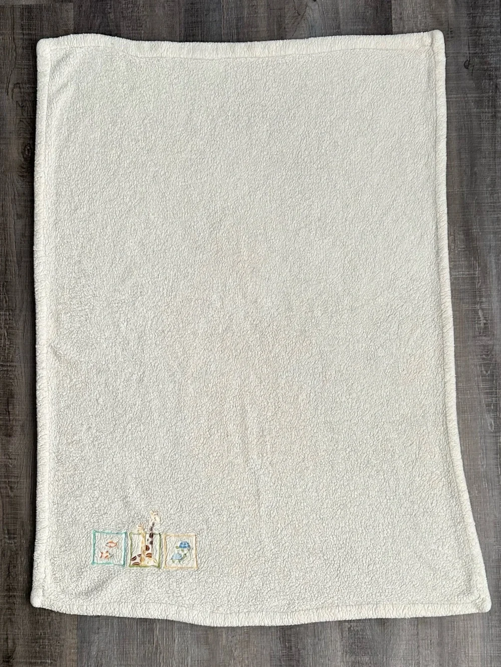 💞 Plush Cream Animal Baby Blanket